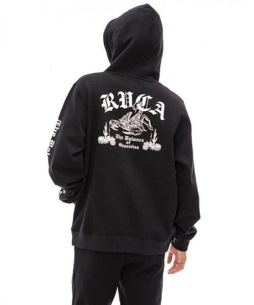「RVCA」 プルオーバーパーカー MEDIUM ブラック系その他 メンズ_画像6