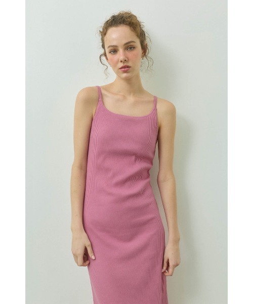 ALEXIA STAM（アリシアスタン） ワンピース Rib Long Dress /パッドin