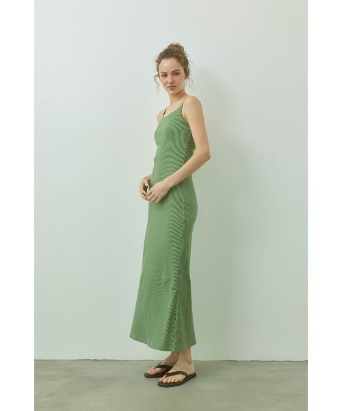 ALEXIA STAM（アリシアスタン） ワンピース Rib Long Dress /パッドin