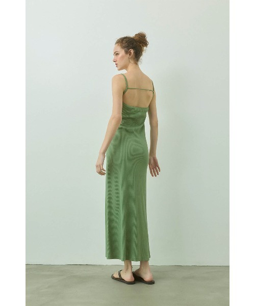ALEXIA STAM（アリシアスタン） ワンピース Rib Long Dress /パッドin