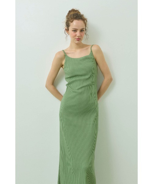 ALEXIA STAM（アリシアスタン） ワンピース Rib Long Dress /パッドin