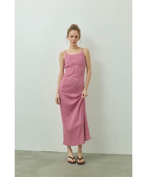 ALEXIA STAM（アリシアスタン） ワンピース Rib Long Dress /パッドin