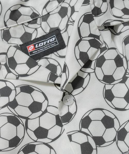 LOTTO（ロット） シャツ 半袖 LOTTO SOCCER BALL PRINT SHIRTS メンズ