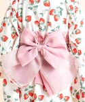 甚平 浴衣 「お揃い」イチゴx花x花火総柄ショ...の詳細画像5