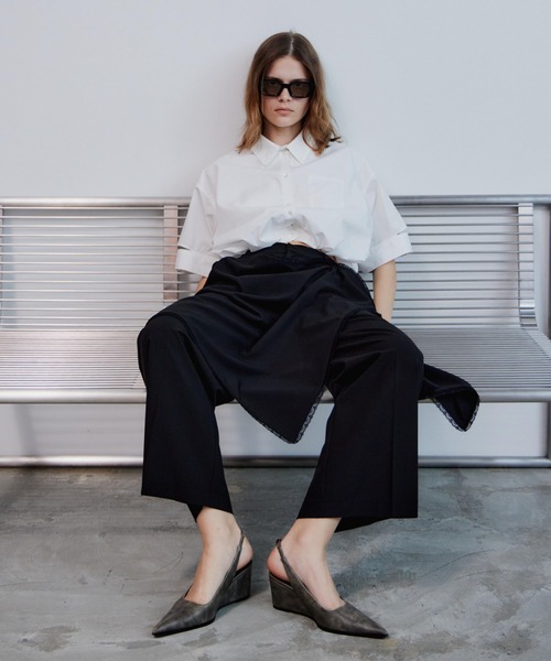 MAISON SPECIAL（メゾンスペシャル） パンツ Wrap Drape Skirt Pants