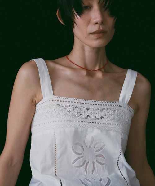 ワンピース cotton lace patchwork docking one piece anuke（アンヌーク） ワンピース Patchwork Lace Onepiece : ZOZOTOWN