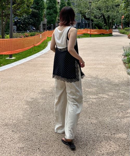PILIT ドット×レースキャミソール レディース : ZOZOTOWN Yahoo!店
