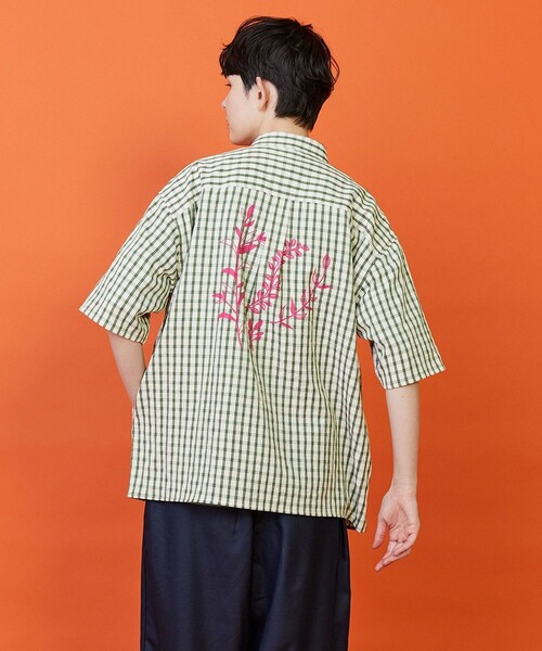 ブラウス シャツ ボタニーチェックシャツ レディース メンズの画像