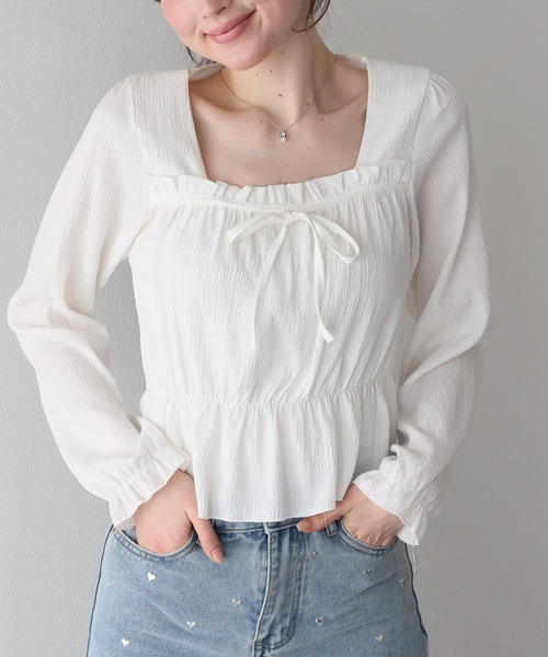 「BLUEEAST」 長袖ブラウス MEDIUM ブラック レディース_画像3