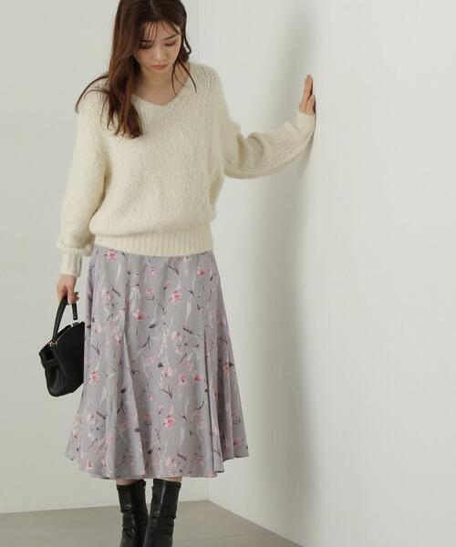 「PROPORTION BODY DRESSING」 フレアスカート MEDIUM グレー レディース_画像5