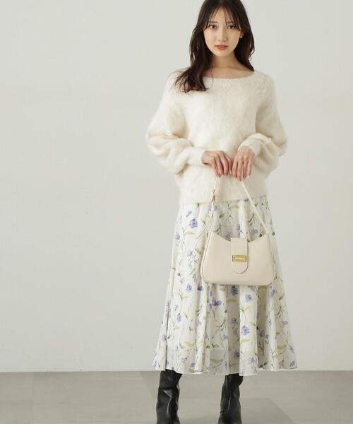 「PROPORTION BODY DRESSING」 フレアスカート MEDIUM グレー レディース_画像9