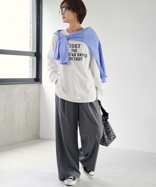 「JOURNAL STANDARD relume」 長袖カットソー FREE ホワイト レディース_画像8