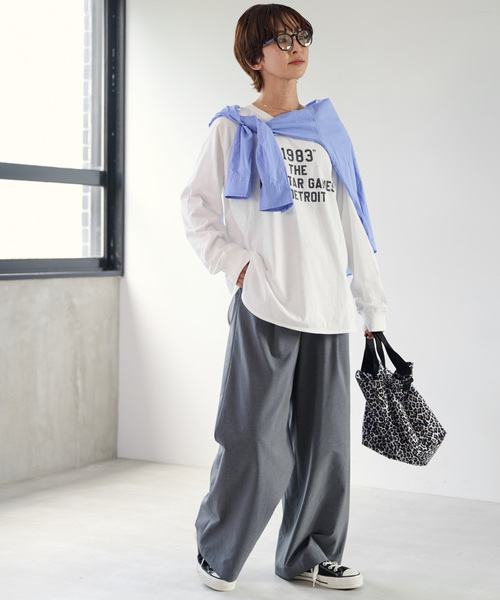 「JOURNAL STANDARD relume」 長袖カットソー FREE ホワイト レディース_画像9