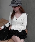 tシャツ VネックナポレオンロングTシャツ/カ...の詳細画像3