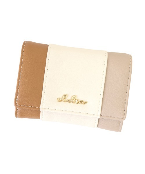 Clelia（クレリア） 財布 トリコロールカラー三つ折りミニ財布