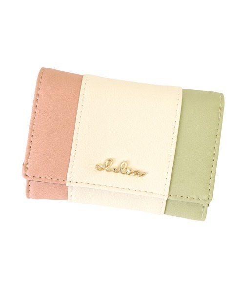 Clelia（クレリア） 財布 トリコロールカラー三つ折りミニ財布