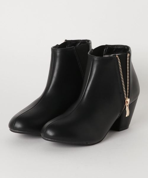 ブーツ 美シルエット6cmチャンキーヒールサイドゴアブーツ Zozotown Paypayモール店 通販 Paypayモール