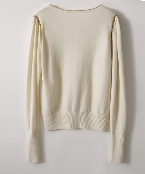 Tシャツ Vネック 薄手ニット center mesh design tops ニット セーター Vネック ニットトップス レディース : ZOZOTOWN
