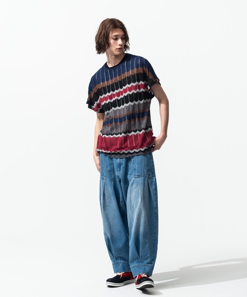 glamb（グラム） セーター ニット Greck Border Knit / グレック 