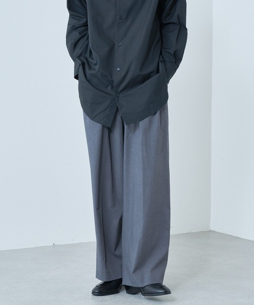 ANDER HUNK スタッズデザインバギースラックス ANDER HUNK スラックス 「新色追加」Studs Design Baggy Slacks