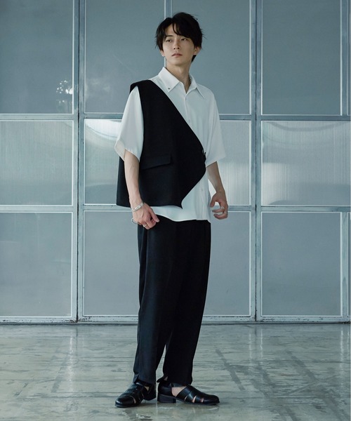 Ellno Loset ベスト ジレ 2PSET/ジレ・スラックス メンズ