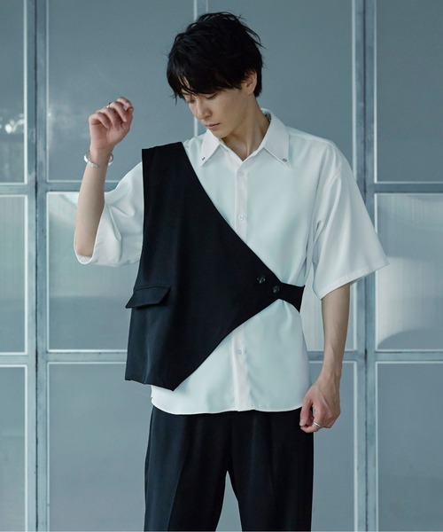 Ellno Loset ベスト ジレ 2PSET/ジレ・スラックス メンズ