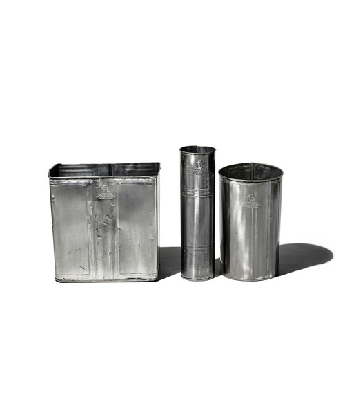 PUEBCO ゴミ箱 ダストボックス RECYCLE STEEL TRASH CAN