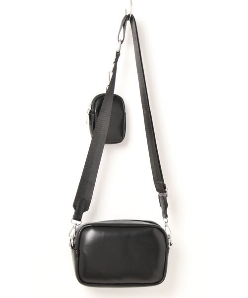 OKER 黒ショルダーバッグ シンプルショルダーバッグ】黒 ショルダーバッグ 03-sakurako
