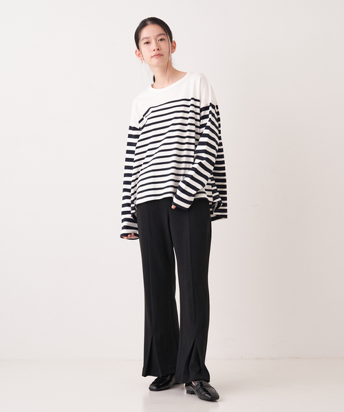 collex（コレックス） パンツ 「WEB限定」ウール混 カットポンチフレア