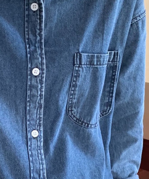 デイリーにも○ デニム シャツ ワンピース DAY CLOSET シャツワンピース 「ドラマ衣装提供」レディース