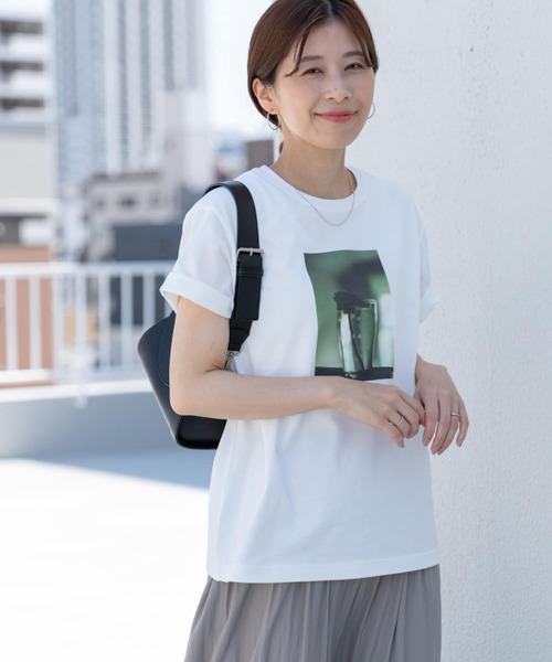 URBAN RESEARCH DOORS tシャツ Tシャツ フォトプリントハーフ