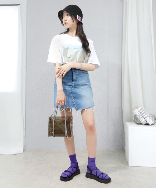 minia 厚底サンダル３６センチ minia サンダル 厚底クロスパフサンダル レディース : ZOZOTOWN