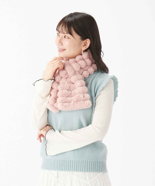 【新品タグ付き】ジルバイ  ファービジューストール ジルバイジルスチュアート JILL by JILLSTUART ハートトッピング