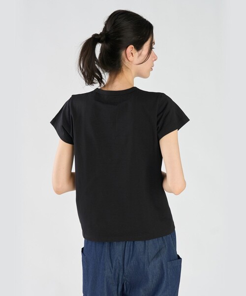 agnes b.（アニエスベー） tシャツ 半袖 アイコニック プリント