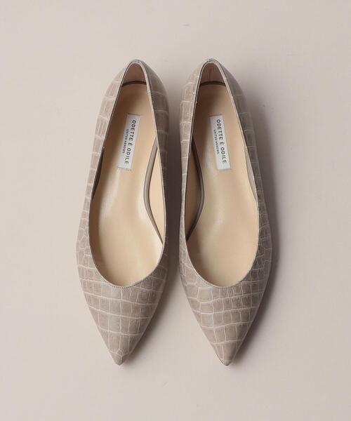 ODETTE E ODILE パンプス ベーシックポインテッド フラット20
