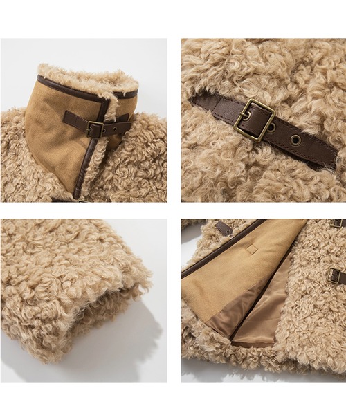 コート アウター スタンドカラー プードルファーコート FD23W223「Fano