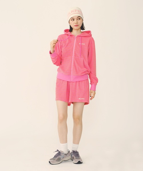 パーカー ジップアップパーカー ミルクフェド MILKFED PILE ZIP HOODIE レディース 夏 パイル パイル地 MILKFED. パーカー ジップアップパーカー ミルクフェド MILKFED