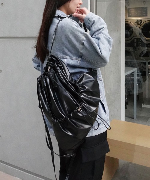 CARAMEL ナップサック CHILD BACKPACK S23NP NAVY POSY