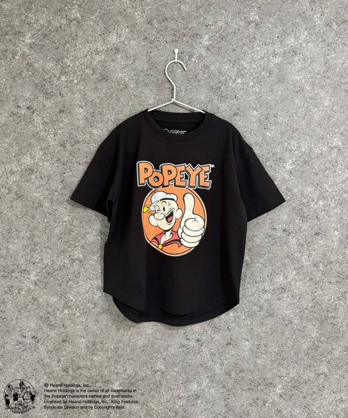 POPEYE（ポパイ） tシャツ オーバーサイズ ヘム 半袖Tシャツ キッズ