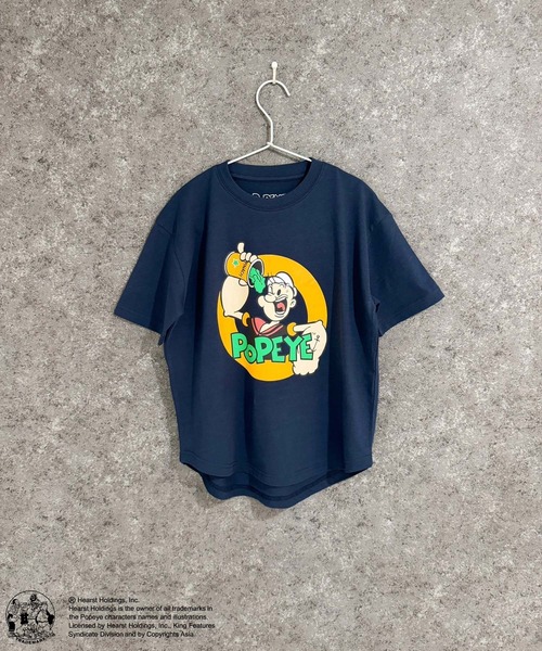 POPEYE（ポパイ） tシャツ オーバーサイズ ヘム 半袖Tシャツ キッズ