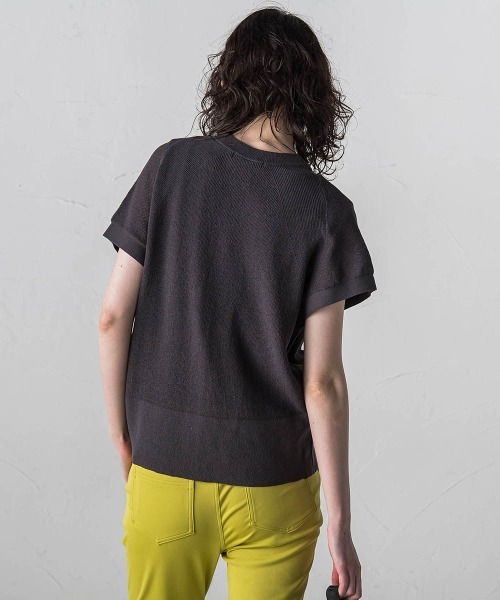 片畦ニットジレ 片畦サマーニットジレ≪手洗い可能／防しわ≫ | la.f（Women