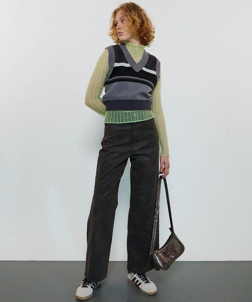 MAISON SPECIAL ベスト ジレ Bicolor Knit Vest/バイカラー
