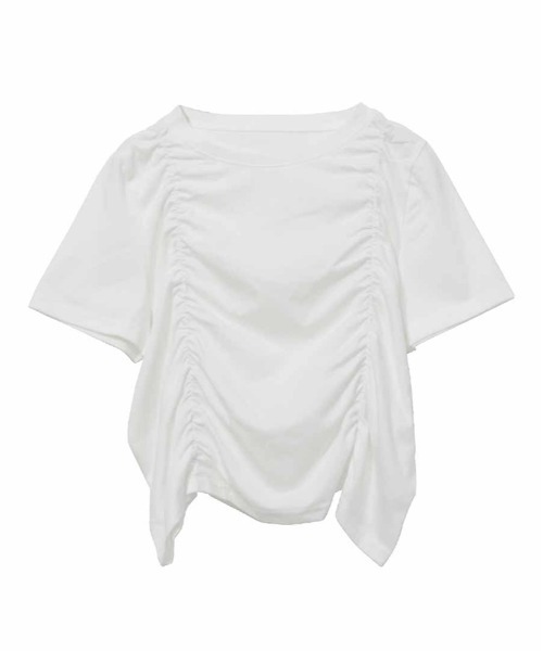 tシャツ クロップド丈ドロストTシャツ レディース : ZOZOTOWN