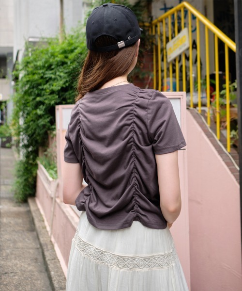 tシャツ 「UVカット・接触冷感」ドロストショートプルオーバー レディース グラフィックTシャツ【接触冷感・UVカット】 A/C DESIGN BY