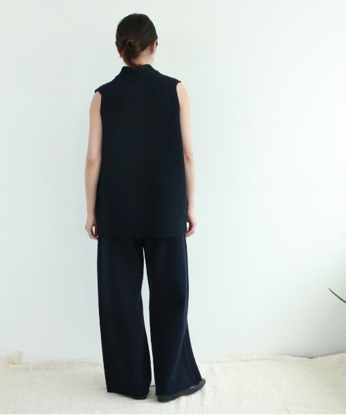 WALANCE（ワランス） ベスト ジレ ウールリブドライバーズニットベスト