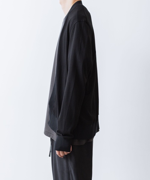 ATTACHMENT ブラック カーディガン サイズ2 ATTACHMENT（アタッチメント） カーディガン ハイウエット ジャージー