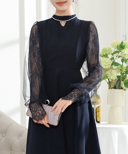 Mame Kurogouchi | ハイネックドレス（ワンピース） 16 Basic Cashmere High Neck Knit Dress - Mame Kurogouchi