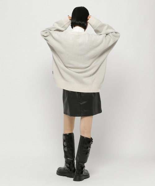 ニット セーター 「UNISEX」niceghostclub／トルネードロゴ ニット レディース メンズ NICE GHOST CLUB ニット セーター 「UNISEX」niceghostclub