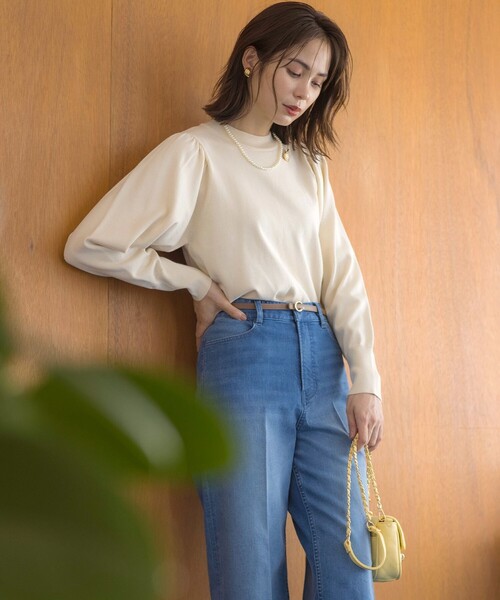 ニット セーター ELENAスパンコールバックパール ニット レディース 組曲 ニット セーター ELENAスパンコールバックパール