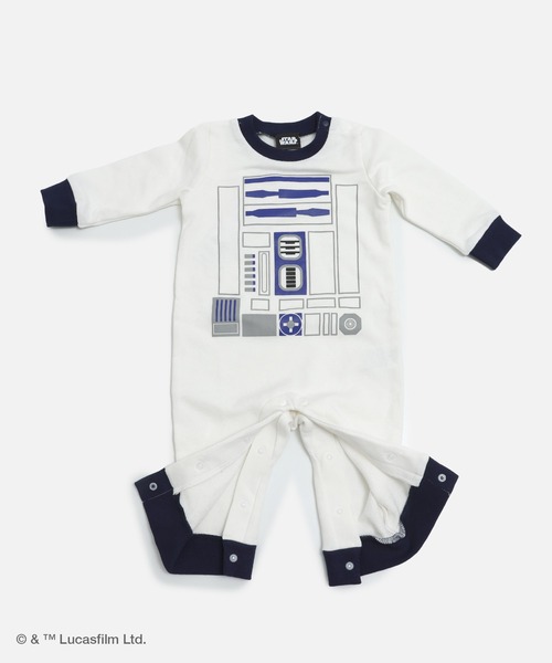 STAR WARS（スター・ウォーズ） ベビー服 ロンパース キャラクター裏毛 